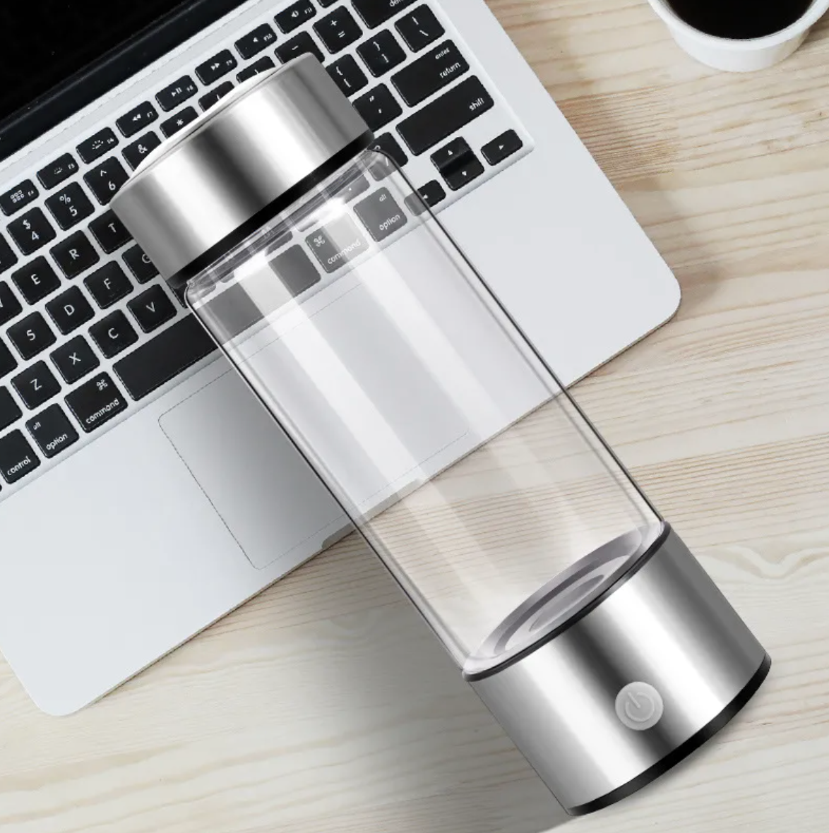 Hydrogen Water Bottle - 14oz Portable Hydrogen Water Generator with SPE/PEM Technology Rechargeable Hydrogen Rich Water Ionizer Machine for Home Gym Travel