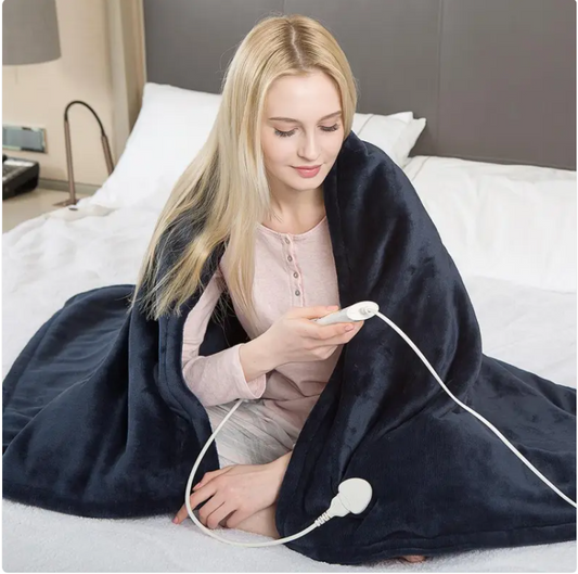 3-Level Safety Heated Blanket with Adjustable Temperature 50x60 in