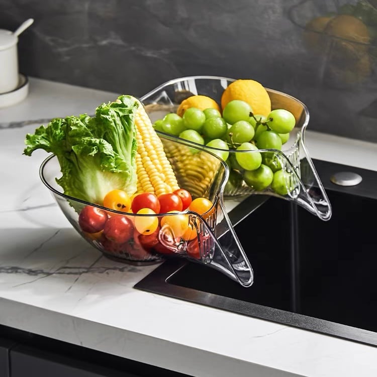 Multi-Functional Drain Basket, High Temperature Resistant Kitchen Essentials Drainage Basket, Drainage Basket for Pasta, Vegetables, Fruit, Salad, Food