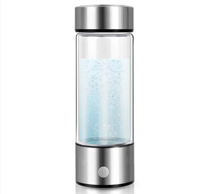 Hydrogen Water Bottle - 14oz Portable Hydrogen Water Generator with SPE/PEM Technology Rechargeable Hydrogen Rich Water Ionizer Machine for Home Gym Travel