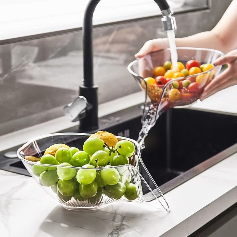 Multi-Functional Drain Basket, High Temperature Resistant Kitchen Essentials Drainage Basket, Drainage Basket for Pasta, Vegetables, Fruit, Salad, Food