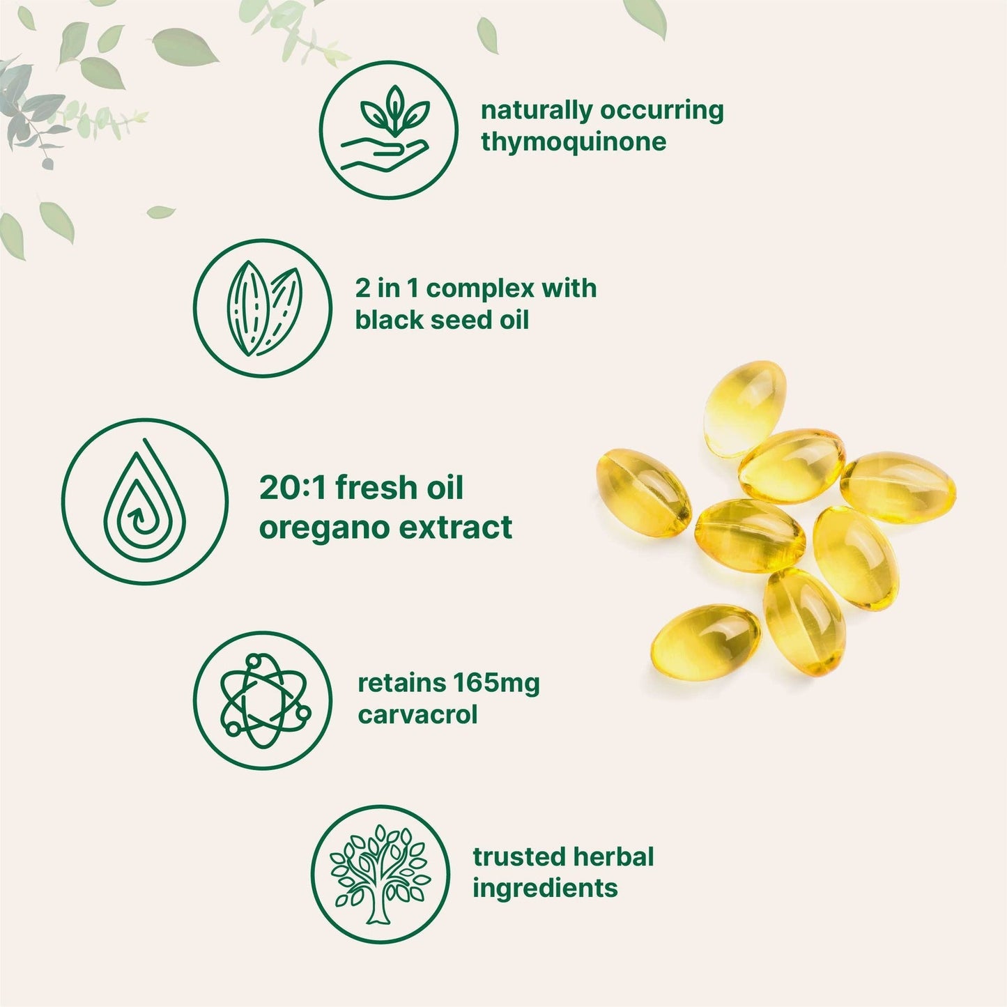 Butter Soft Capsules 180 Tablets-Oil of Oregano