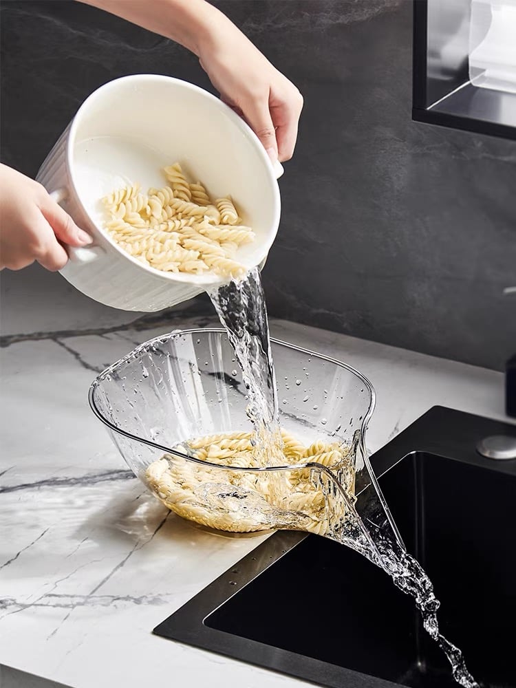 Multi-Functional Drain Basket, High Temperature Resistant Kitchen Essentials Drainage Basket, Drainage Basket for Pasta, Vegetables, Fruit, Salad, Food