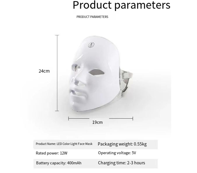 LED Therapy Face Mask For Skin care Rejuvenation